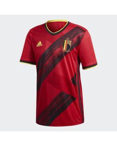 adidas Belgium Mens Home Jersey 2019 20- Red black