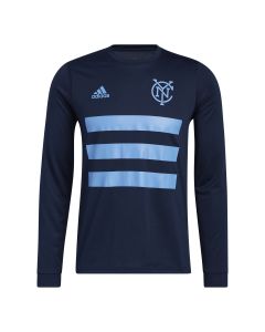 Adidas NYCFC Long Sleeve T - Navy