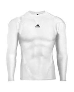 Adidas Techfit PowerWeb L/S White Tee